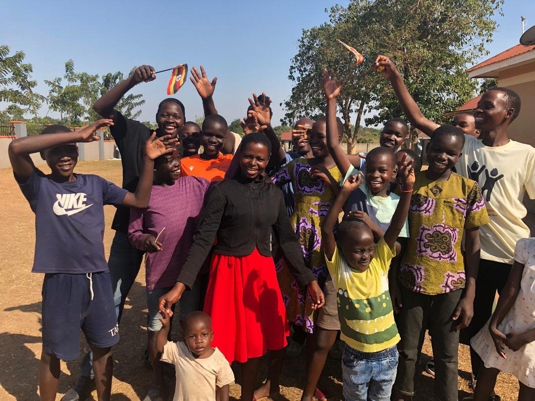 A group photo of the children and staff at Tower of Hope